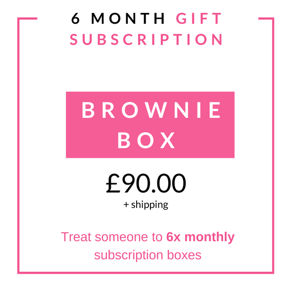 6 Month brownie Subscription Box - The Bakehouse Cranfield